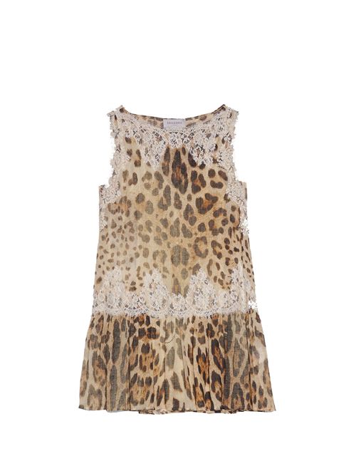 Leopard dress with lace ERMANNO FIRENZE | D48EQ074CSEC3MFB4223925